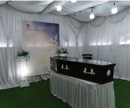 Secular freethinker memorial setup by Memorial Funeral