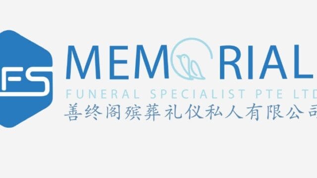Official logo of Memorial Funeral Specialist, experts in traditional Singaporean funeral rites.