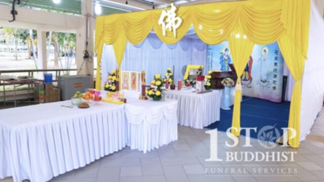 Buddhist funeral wake setup by 1Stop Buddhist Funeral Services