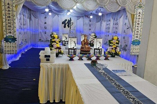 Buddhist funeral wake setup by A.LifeGrad Memorial Group