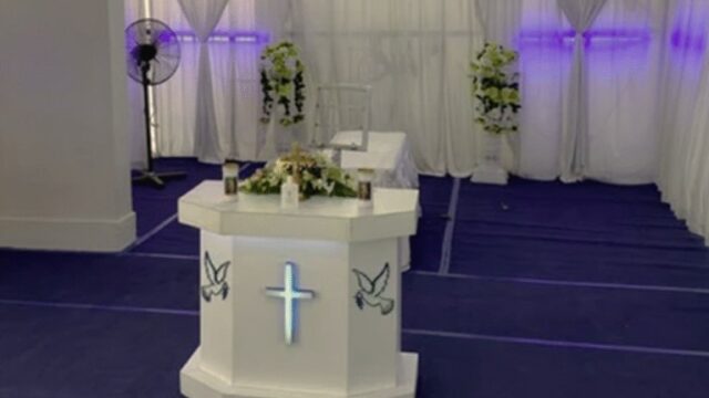 Freethinker funeral wake setup by A.LifeGrad Memorial Group
