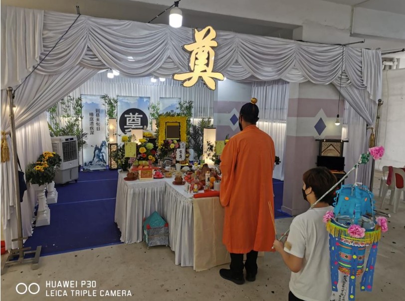 Taoist funeral wake setup by A.LifeGrad Memorial Group