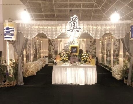 Taoist funeral wake setup by White Lilies Funeral