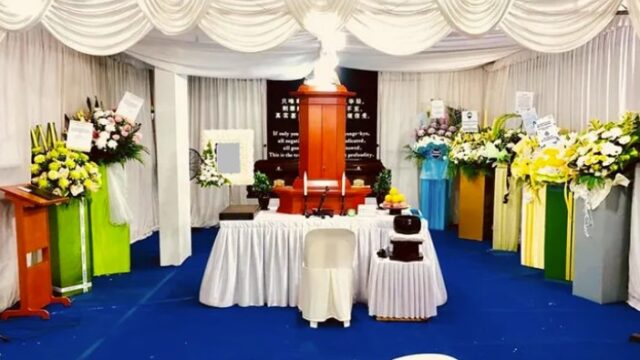 Soka funeral wake setup by Eternity Funeral Service with traditional altar in Singapore